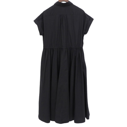 agnes b. Agnès B. Short Sleeve Shirt Dress Women's Black 36 4223WE69 Dress 36