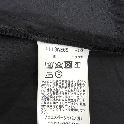 agnes b. アニエスベー 半袖 シャツワンピース レディース ブラック 36 4223WE69 ワンピース 36