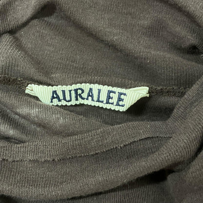 AURALEE オーラリー 20AW A20AP02HF ブラウン ハイゲージ シアー タートルネック カットソー トップス