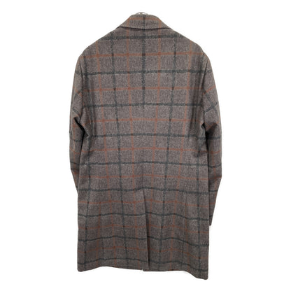 BROWN 20AW PAIN CHECK CHESTERFIELD COAT Men's Coat