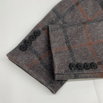 BROWN 20AW PAIN CHECK CHESTERFIELD COAT Men's Coat