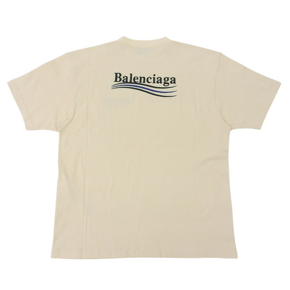 BALENCIAGA 巴黎世家 美品 棉质 广告标语T恤 上衣 男士 黄色系 S 641665 21年 上衣