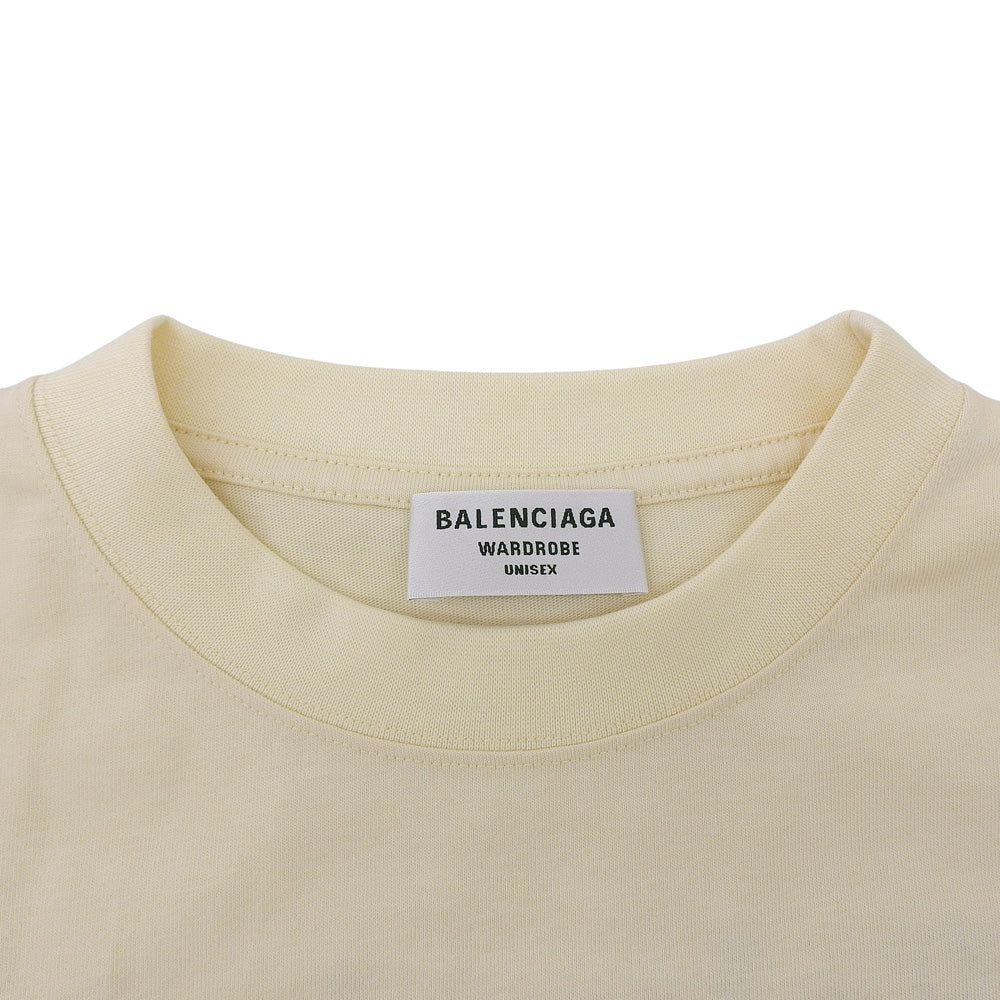 BALENCIAGA 巴黎世家 美品 棉质 广告标语T恤 上衣 男士 黄色系 S 641665 21年 上衣