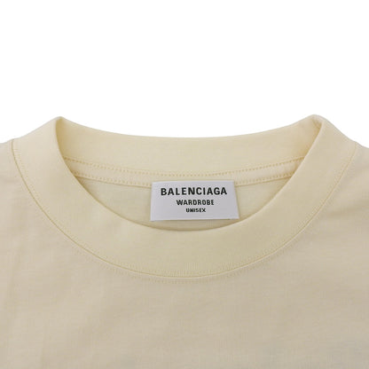 BALENCIAGA 巴黎世家 美品 棉质 广告标语T恤 上衣 男士 黄色系 S 641665 21年 上衣