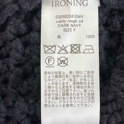IRONING アイロニング 03IR00241DNV ネイビー ケーブルラフカーデ トップス