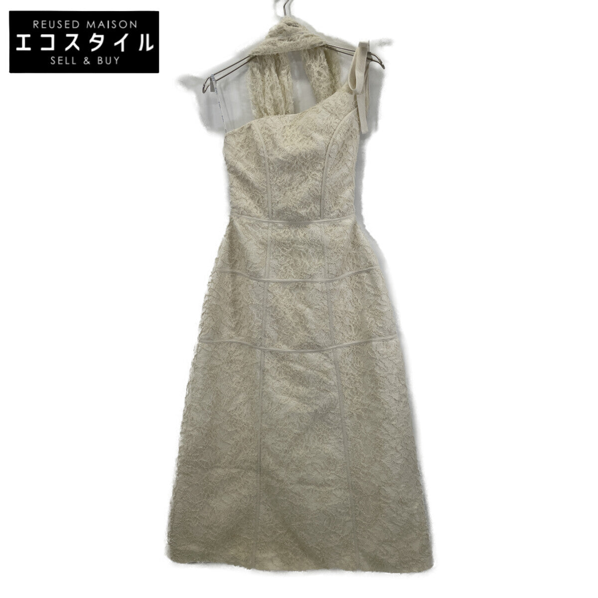 WHITE LACE DRESS ONE-PIECE XS Women's