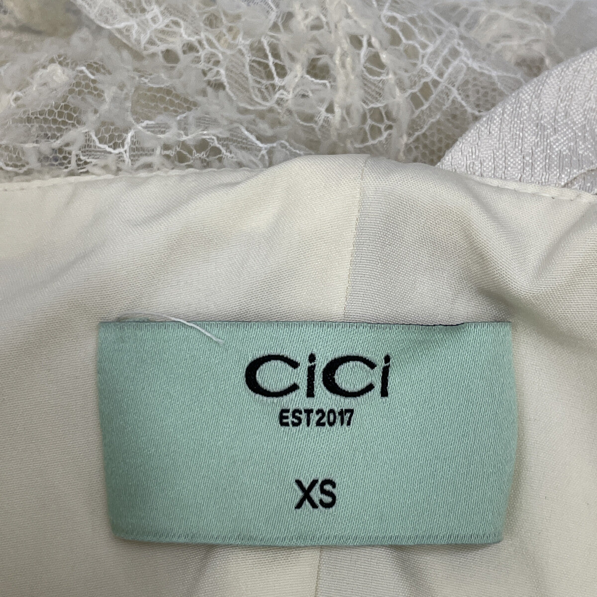WHITE LACE DRESS ONE-PIECE XS Women's