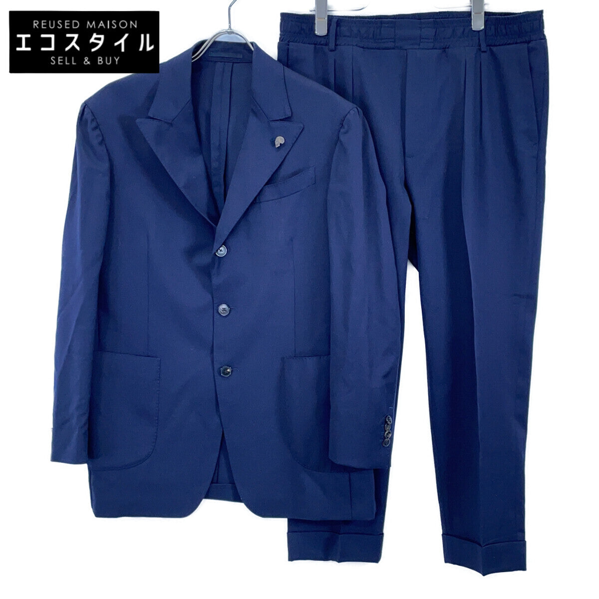 Gabriele Pasini ガブリエレパジーニ 【美品/国内正規】JG16728Q Marzotto Incase生地 ウール 段返り3Bシングル スーツ セットアップ