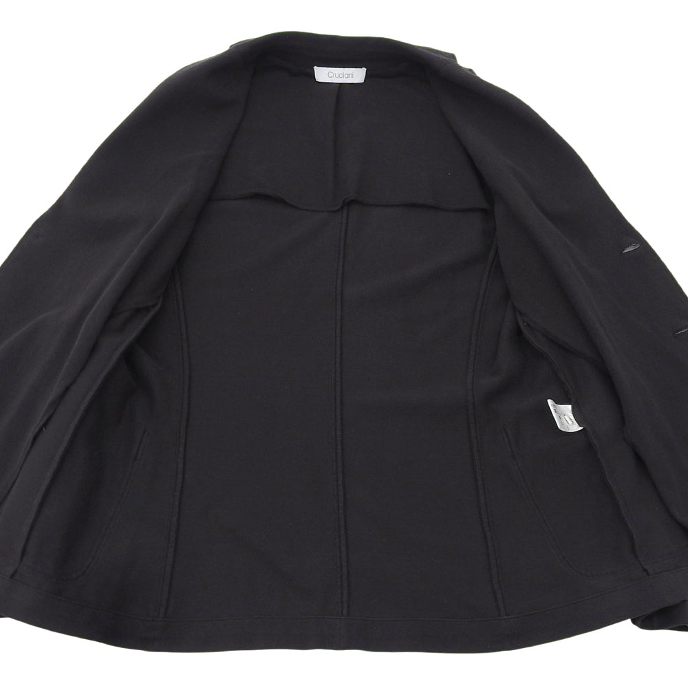 Cruciani Beautiful Cotton Knit Jacket Men's Black 44 JU1375 Jacket