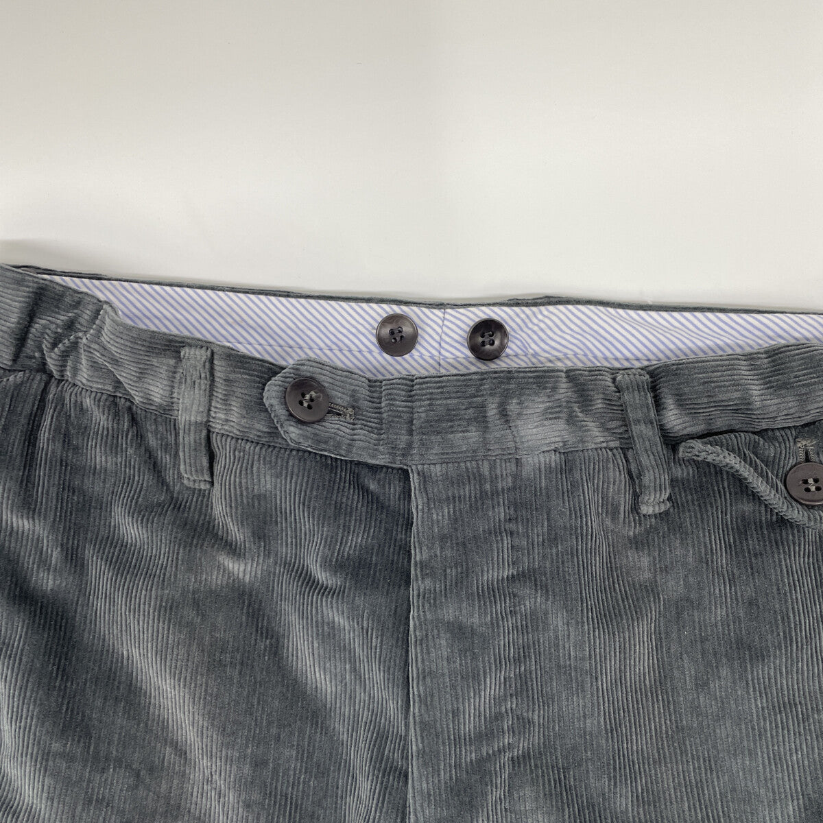 0615P Gray Corduroy Pants Bottoms 44 Men's