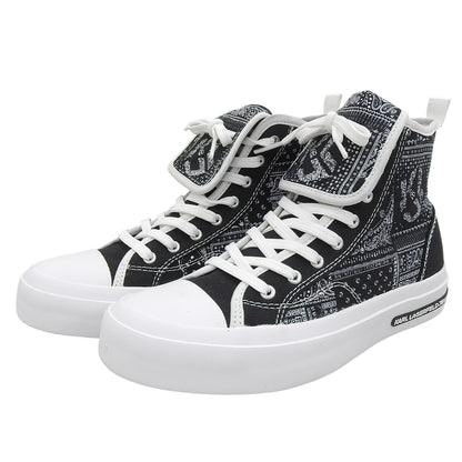 Lace-up Side-zip Sneaker Shoes for Women, Black, 23.5cm KLJ60955 Shoes 37(EU) Women's