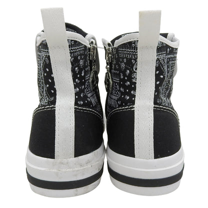 Lace-up Side-zip Sneaker Shoes for Women, Black, 23.5cm KLJ60955 Shoes 37(EU) Women's