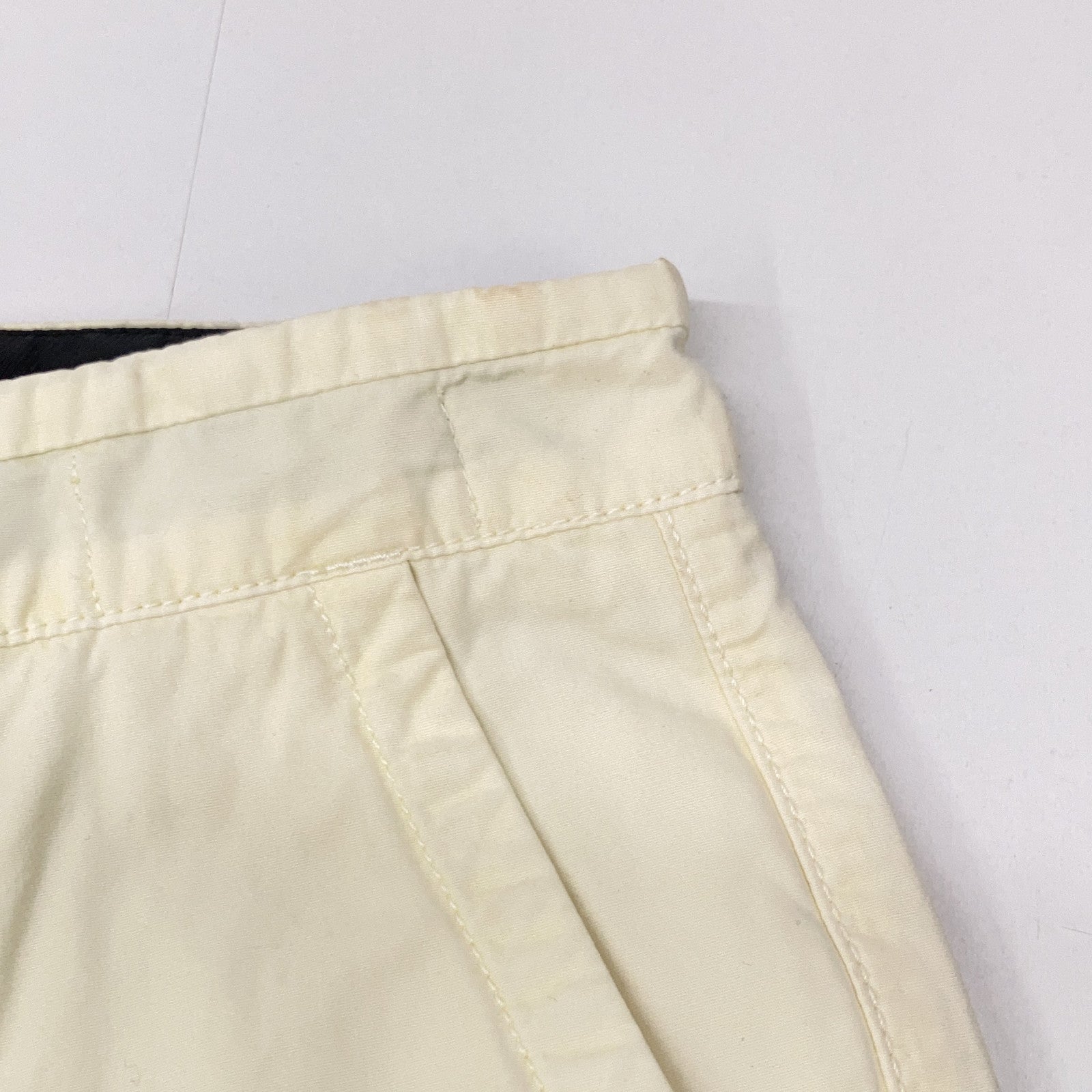 STONE ISLAND 石头岛 7415315WA 象牙色徽标贴片水洗长裤 裤子