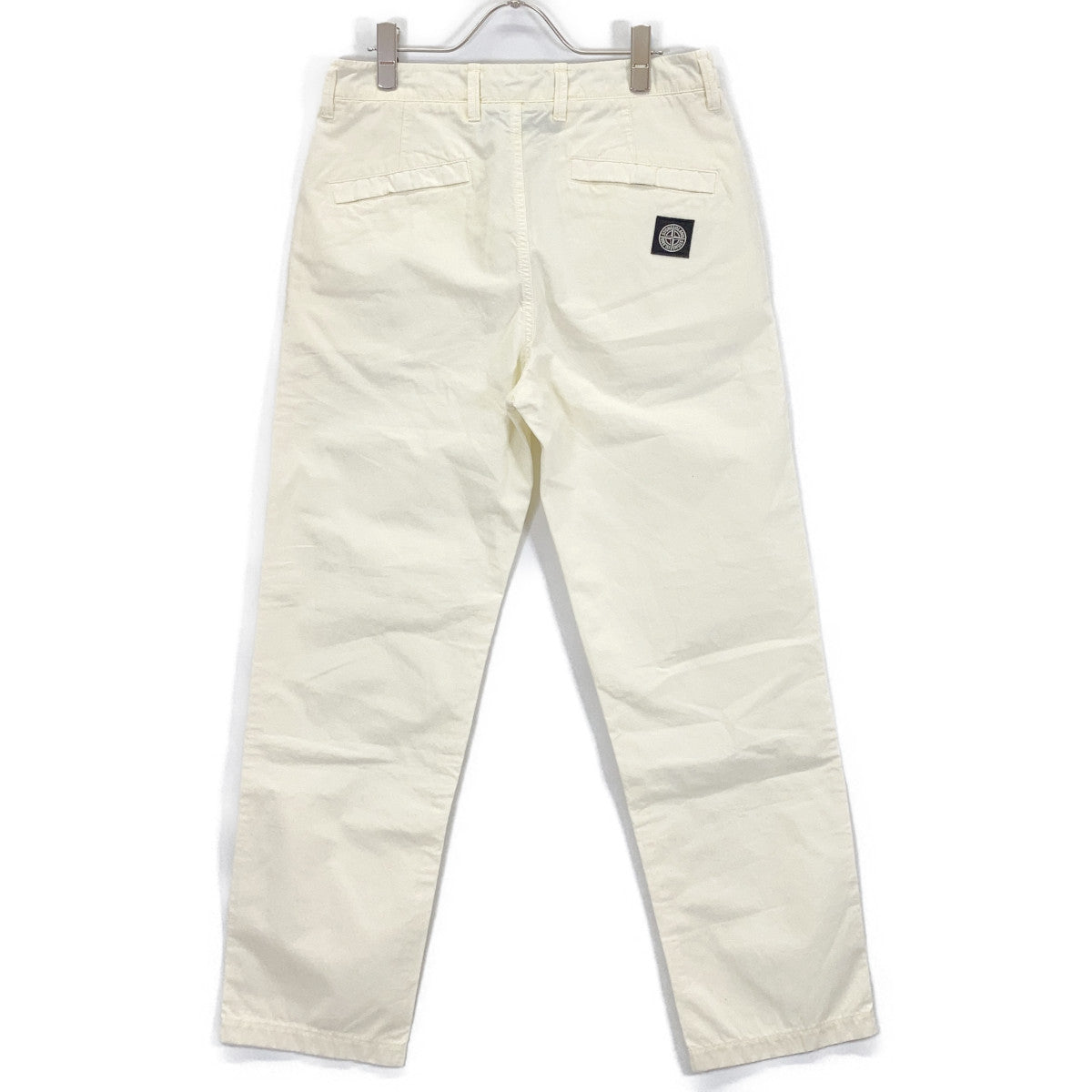 STONE  ストーンアイランド 7415315WA アイボリー ロゴパッチウォッシュドトラウザーパンツ 29 STONE ISLAND ストーンアイランド 7415315WA アイボリー ロゴパッチ