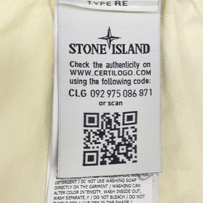 STONE ISLAND 石头岛 7415315WA 象牙色徽标贴片水洗长裤 裤子