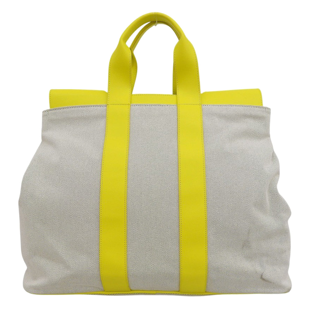 Two Tone Kante Bag キャンバストートバッグ レディース イエロー トートバッグ レディース