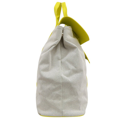 Two Tone Kante Bag キャンバストートバッグ レディース イエロー トートバッグ レディース
