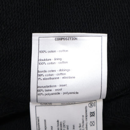 CHANEL Beautiful P72995K10507 22AW Coco Mark Multi-Patch Tweed Switching Sweat Cardigan Top
