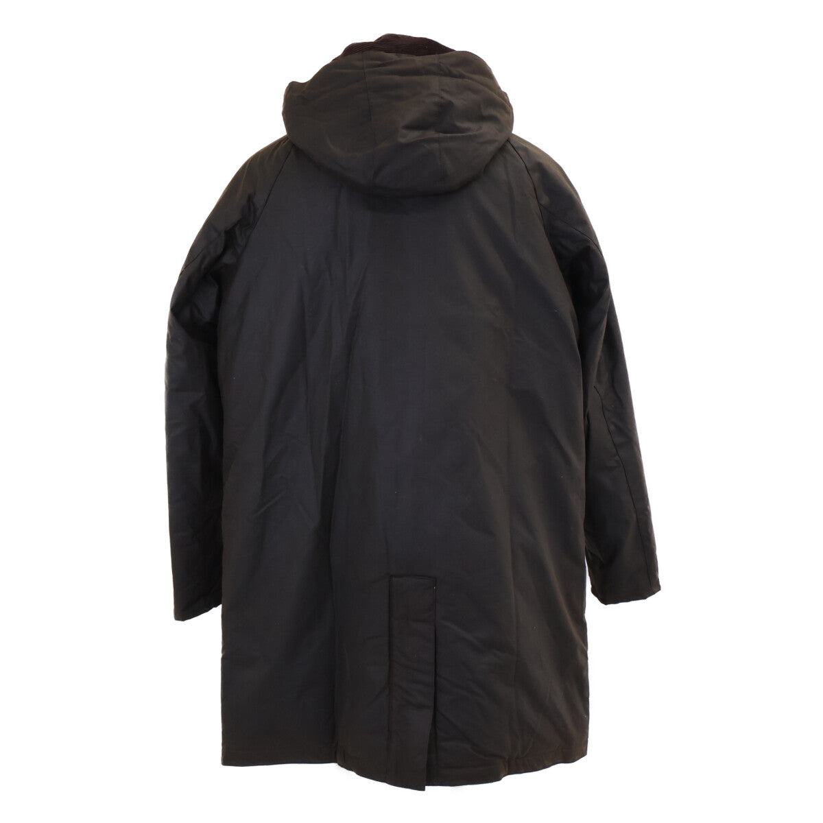 Barbour Like-New MWX2488BR91 25AW Border Waxed Trench Coat Coat