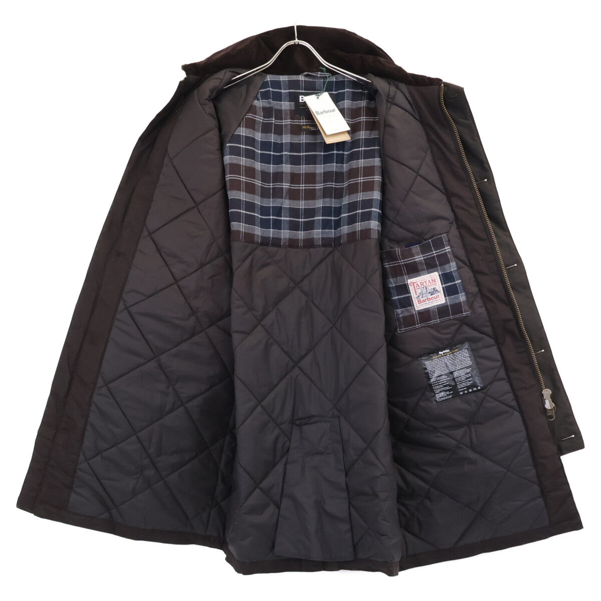 Barbour Like-New MWX2488BR91 25AW Border Waxed Trench Coat Coat