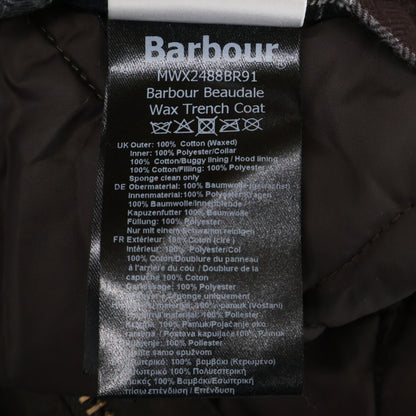 Like New MWX2488BR91 25AW Baudelaire Waxed Trench Coat M Men's