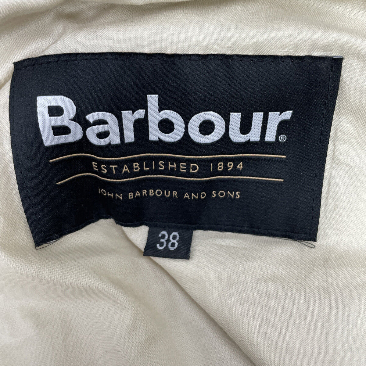 Barbour バブアー MCA1064ST11 アイボリー パデッド ビデイル カジュアル ジャケット モールスキン ジャケット