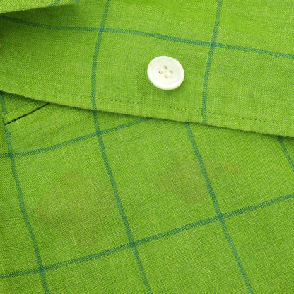 Christian Dior Sports Windowpane Linen Shirt Jacket Women's L Jacket