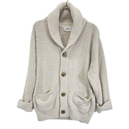 PEANUTS Baby Moko Jacquard Shawl Cardigan Tops L Women's
