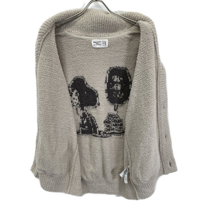 PEANUTS Baby Moko Jacquard Shawl Cardigan Tops L Women's