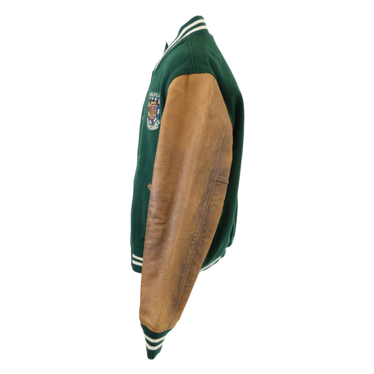 【新品同款/国内正品】Varsity Inspired 羊毛拼接皮袖棒球夹克 XXL 男士
