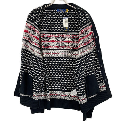 POLO RALPH LAUREN 拉夫劳伦 黑色羊绒混纺雪花图案开衫 上衣