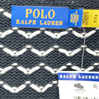 POLO RALPH LAUREN 拉夫劳伦 黑色羊绒混纺雪花图案开衫 上衣
