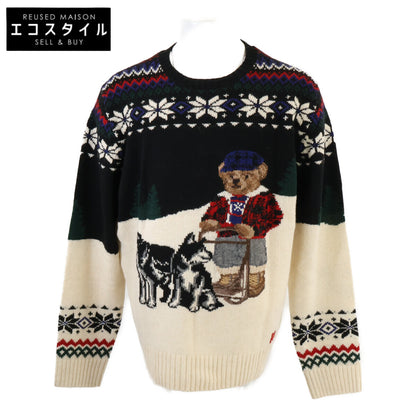 【新品/国内正品/23AW】Polo Bear DOG SLEEDING 圆领针织衫/上衣 L/G 男士