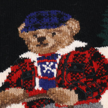 【新品/国内正品/23AW】Polo Bear DOG SLEEDING 圆领针织衫/上衣 L/G 男士