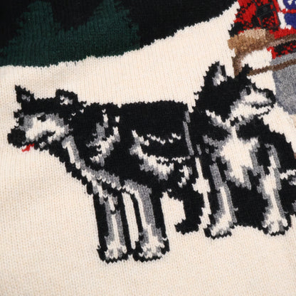 【新品/国内正品/23AW】Polo Bear DOG SLEEDING 圆领针织衫/上衣 L/G 男士