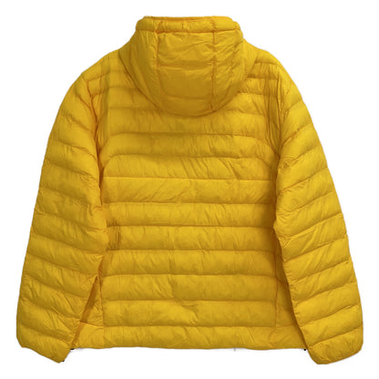 Yellow Nylon Packable Padded Hoodie Jacket XXL Men's