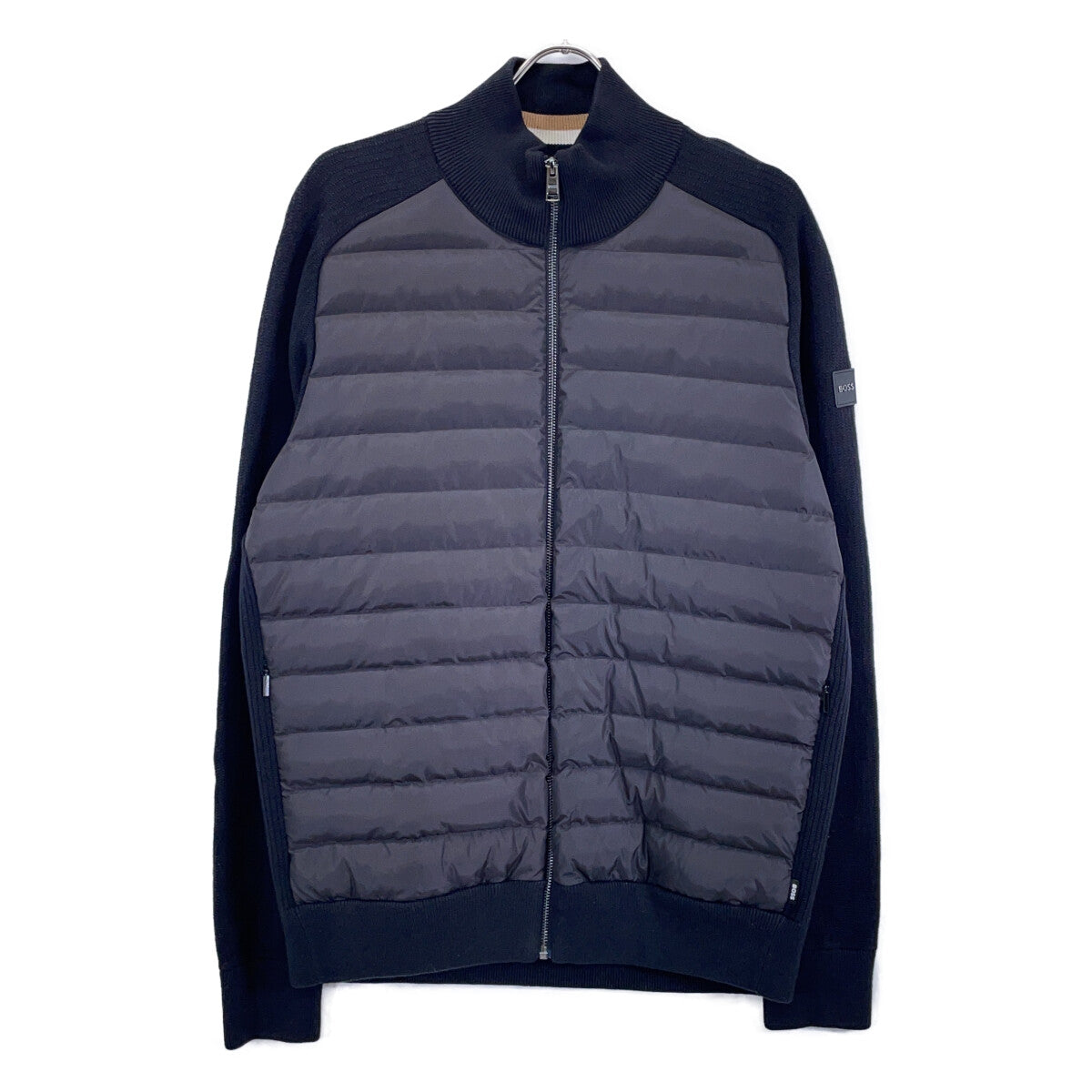 50467702 Black Regular Fit Padded Knit Blouson Jacket XL Men's