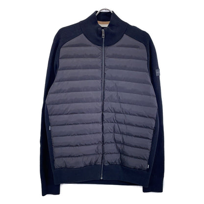 50467702 Black Regular Fit Padded Knit Blouson Jacket XL Men's