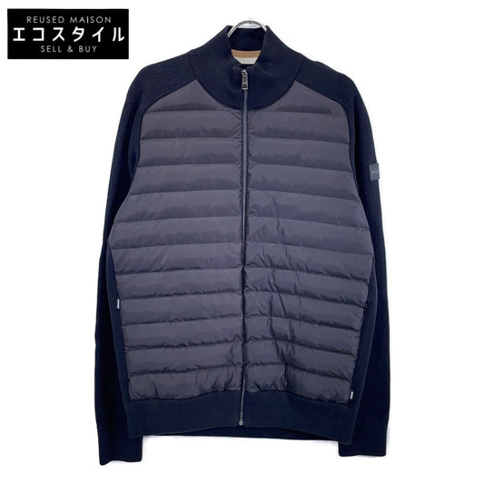 50467702 Black Regular Fit Padded Knit Blouson Jacket XL Men's
