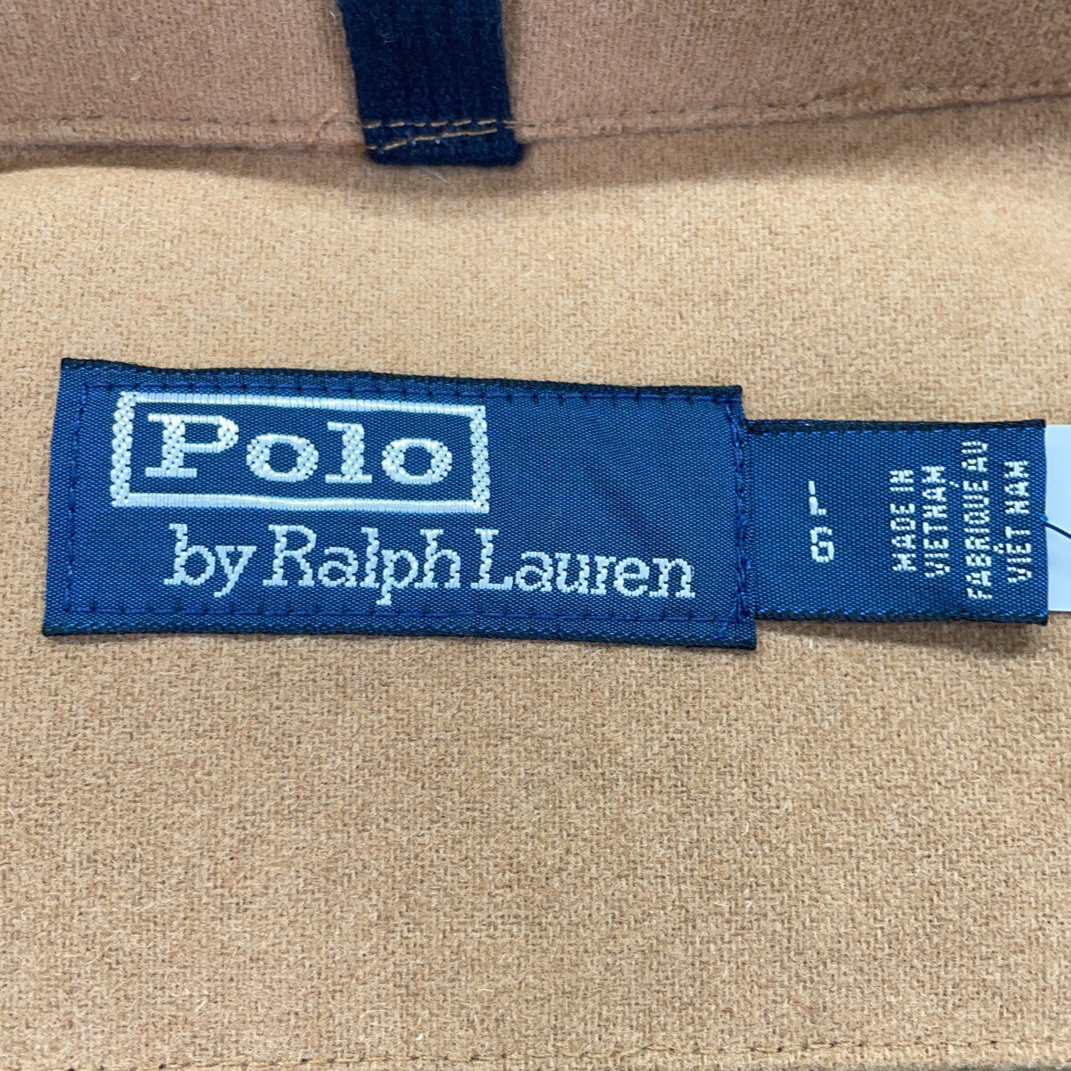 POLO RALPH LAUREN Beige Wool Hooded Padded Down Coat Coat
