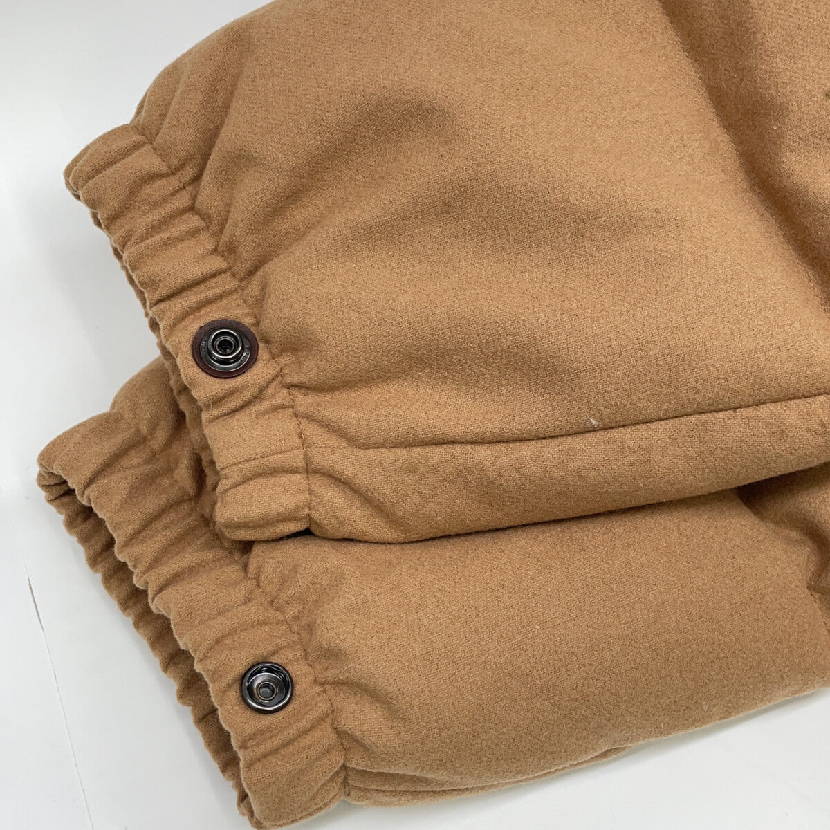POLO RALPH LAUREN Beige Wool Hooded Padded Down Coat Coat
