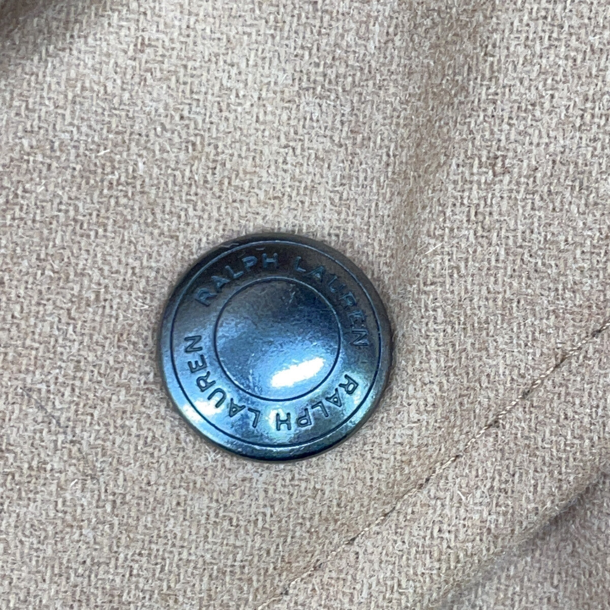 POLO RALPH LAUREN ポロ ラルフローレン ベージュ ウール フーデッド パデッド ダウン コート コート