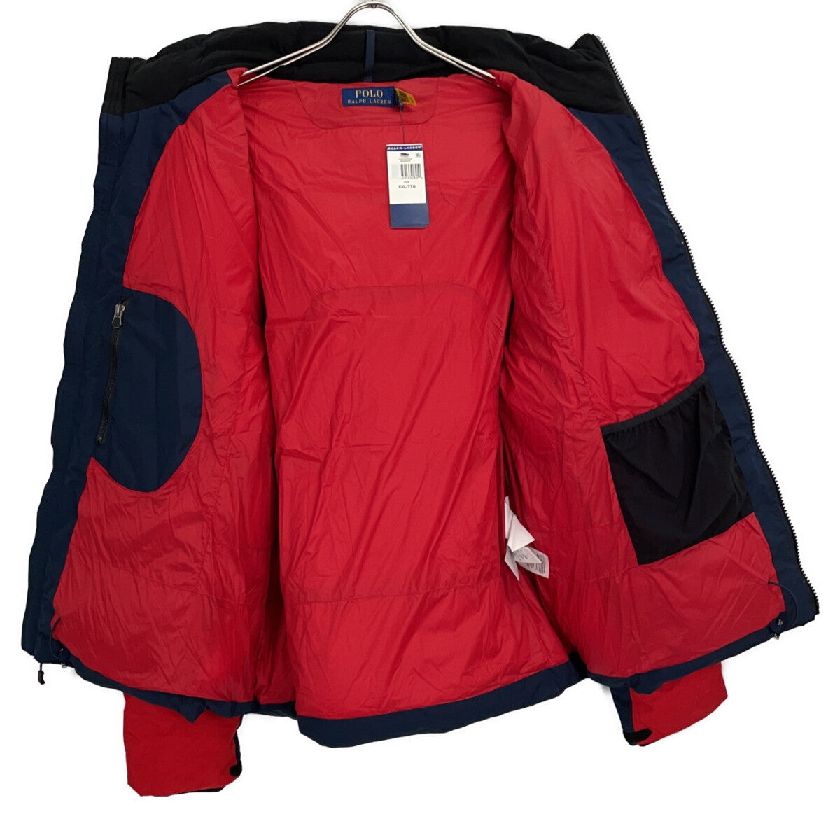 Navy x Red Big Pony Down Jacket, Jacket, XXL, Men's