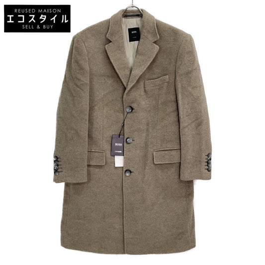 HUGOBOSS ヒューゴボス ベージュ ウール×アルパカ チェスターコート コート