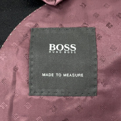 HUGOBOSS ヒューゴボス ブラック カシミヤ100 チェスターコート コート