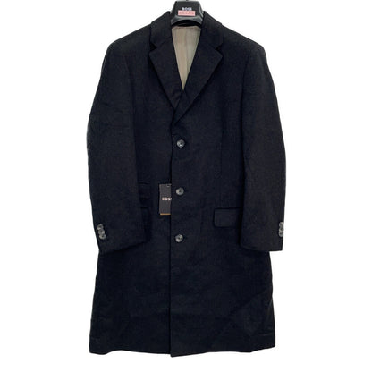 BOSS Gray 100% cashmere Chesterfield coat Coat