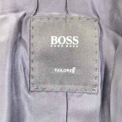 HUGOBOSS ヒューゴボス グレー ロロピアーナ生地 ウィンドウペン チェスターコート コート