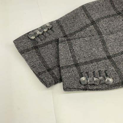 HUGOBOSS ヒューゴボス グレー ロロピアーナ生地 ウィンドウペン チェスターコート コート