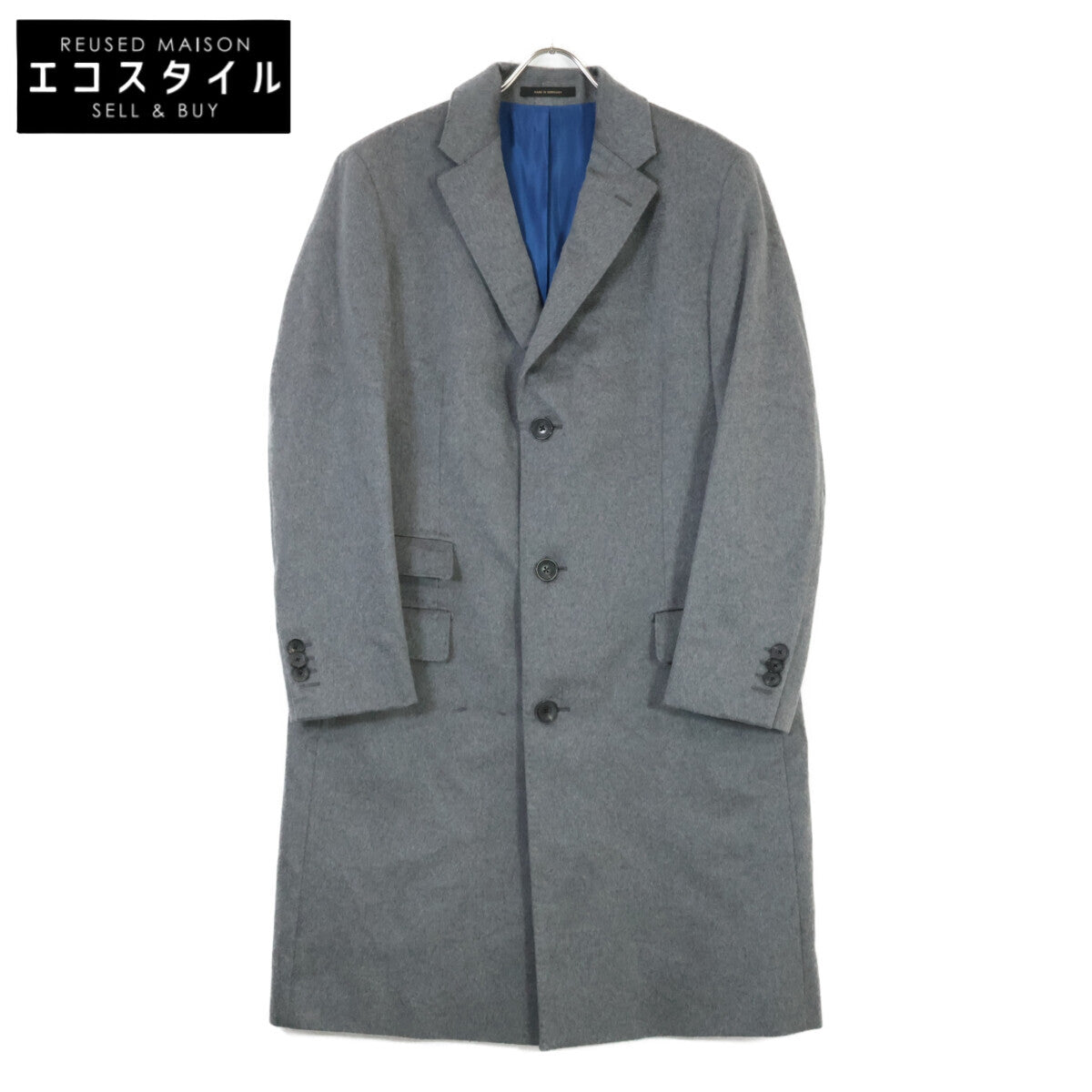 灰色 羊绒100 零钱袋 切斯特菲尔德大衣 大衣 无标注 男士