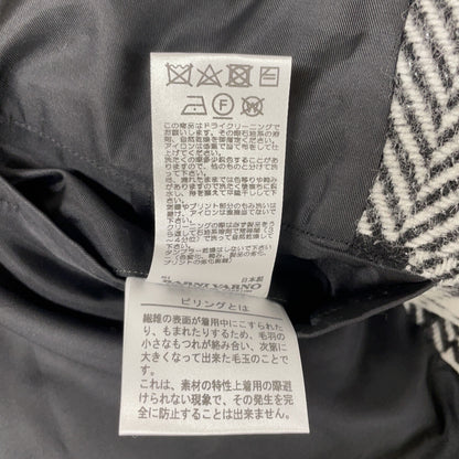 羊毛×安哥拉 千鸟格 拼布 夹克 夹克 LL 男士